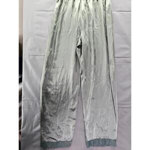 Valerie Stevens Sage Green Satin Pull On Pants Womens Small